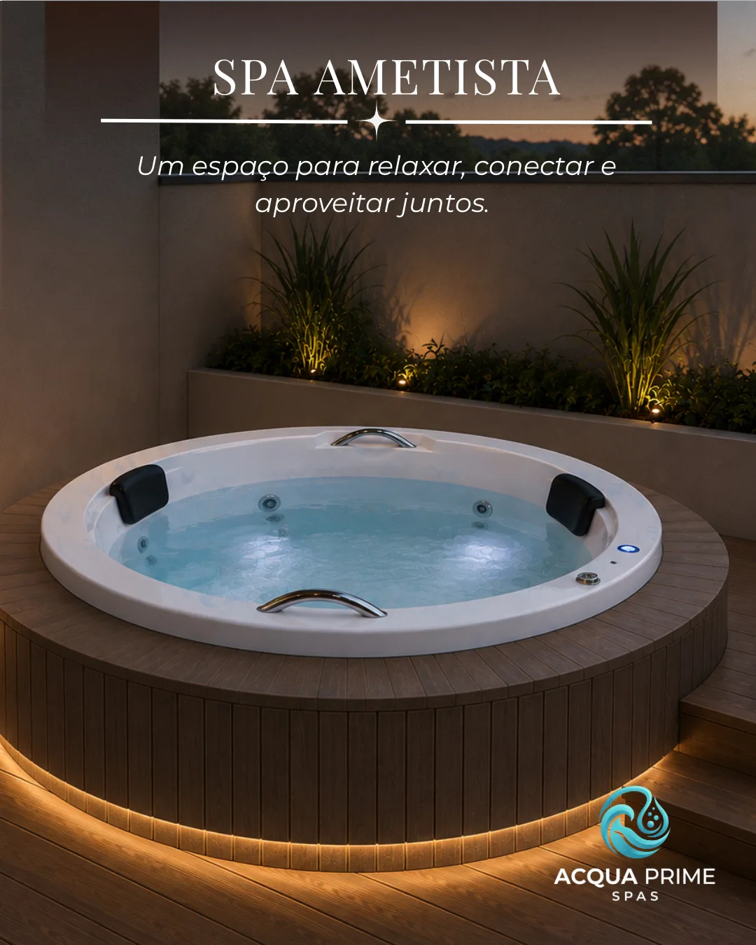 Banheira Spa Redonda Ametista
