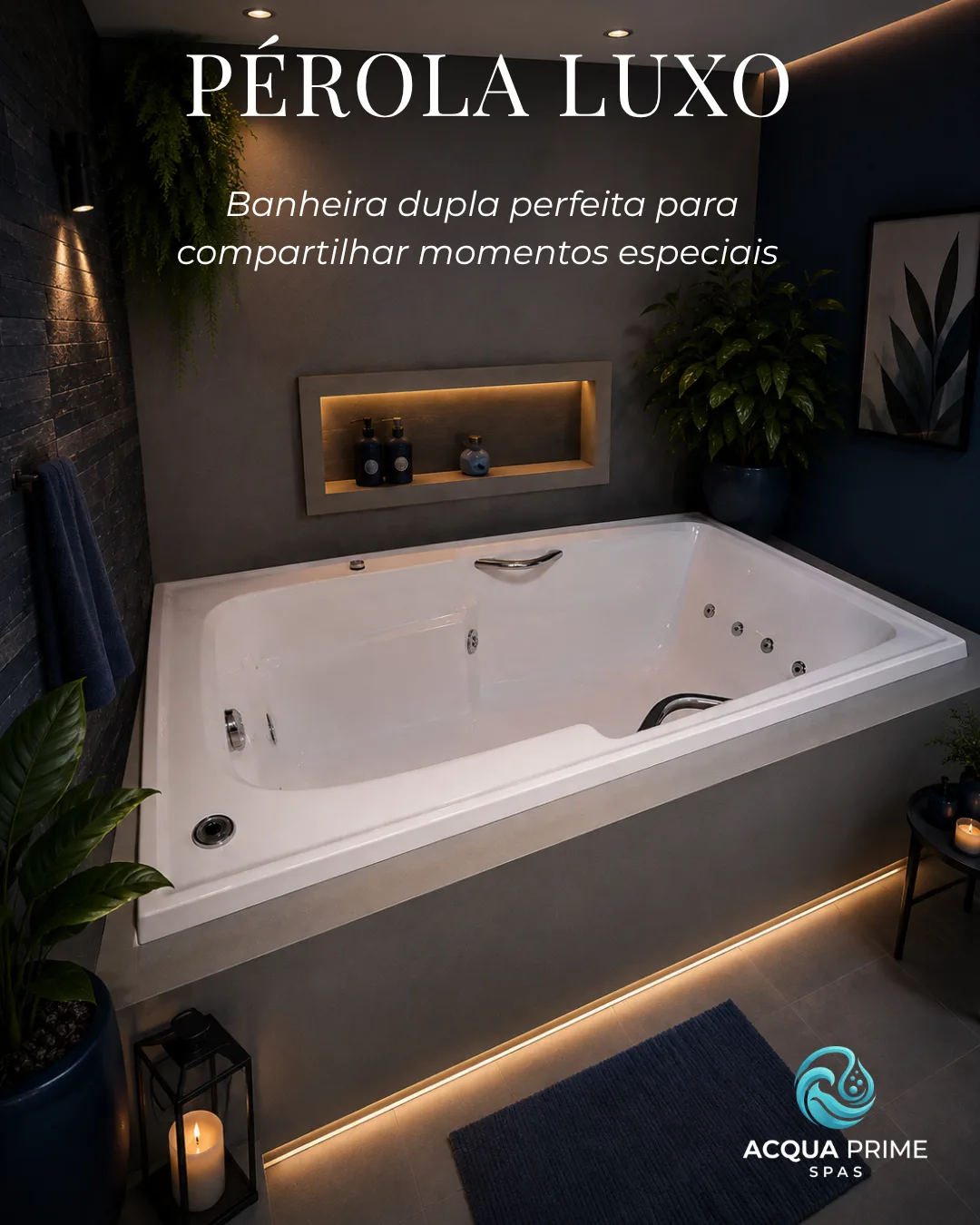 Banheira Dupla Pérola Luxo