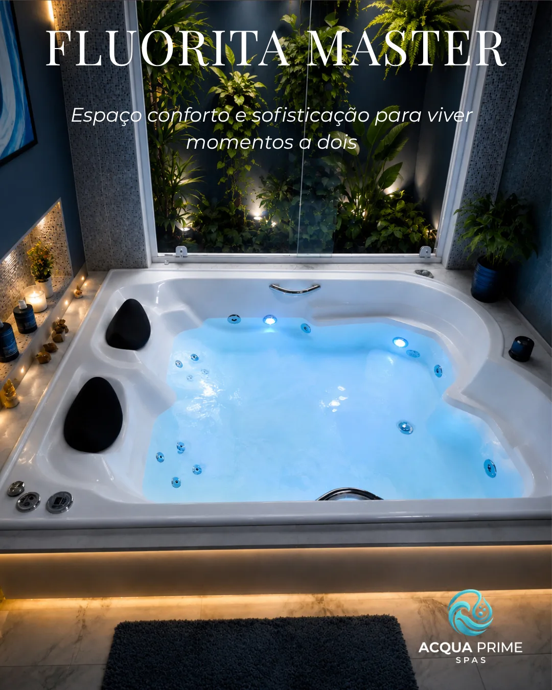 Banheira Fluorita Dupla Master Luxo